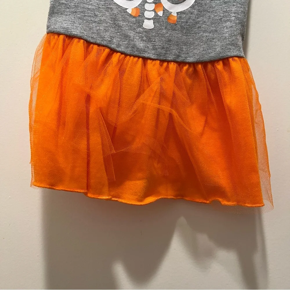 Pet Apparel Halloween dress Skeleton orange Small costume dog